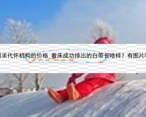 广州求代怀机构的价格_着床成功排出的白带长啥样？有图片吗？